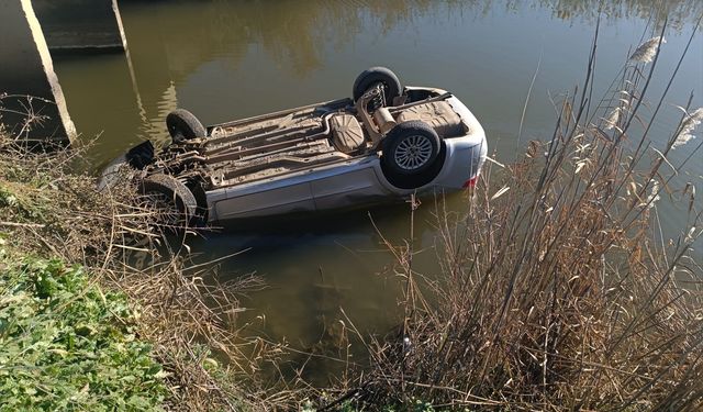 Edirne; Araç Sulama Kanalına Devrildi, Sürücü Öldü