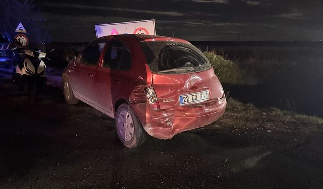 Otomobille Tır Çarpıştı; 4 Yaralı