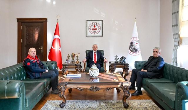 Vali Turan, Müdür Karaca İle Başkan Şaylan’ı Ağırladı