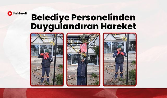 Belediye Personelinden Duygulandıran Hareket