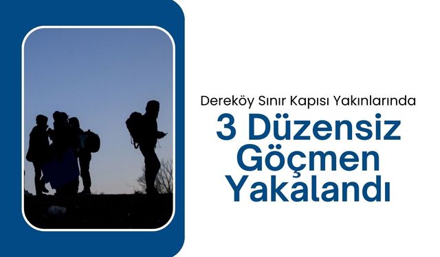 Dereköy Sınır Kapısı Yakınlarında 3 Düzensiz Göçmen Yakalandı