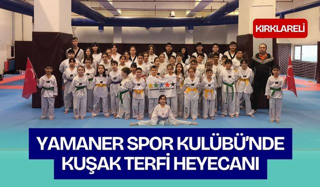Yamaner Spor Kulübü’nde Kuşak Terfi Heyecanı