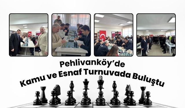 Pehlivanköy’de Kamu ve Esnaf Turnuvada Buluştu