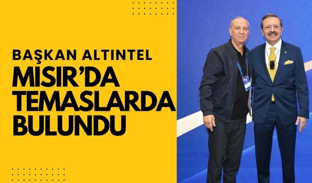 Başkan Altıntel Mısır’da Temaslarda Bulundu