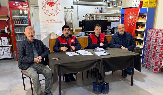 Kırklareli; Üreticilere Tarımsal Üretim Planlaması Anlatıldı