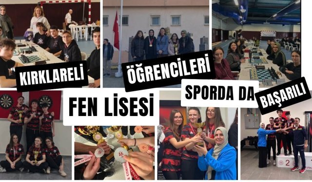Kırklareli Fen Lisesi Öğrencileri Sporda Da Başarılı