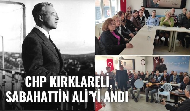 CHP Kırklareli, Sabahattin Ali’yi Andı