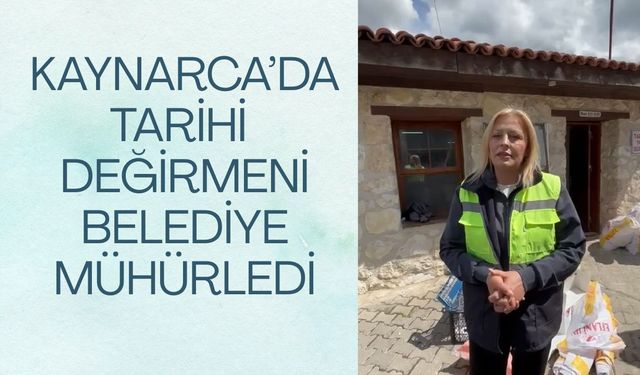 Kaynarca’da Tarihi Değirmeni Belediye Mühürledi