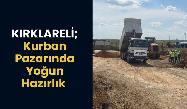 KIRKLARELİ; Kurban Pazarında Yoğun Hazırlık