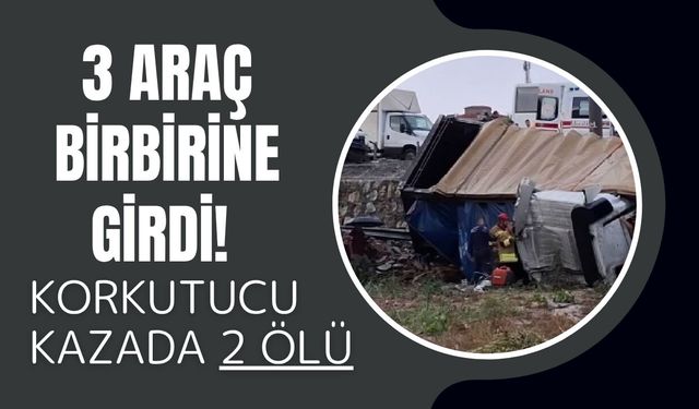 3 Araç Birbirine Girdi! Feci Kazada 2 Ölü