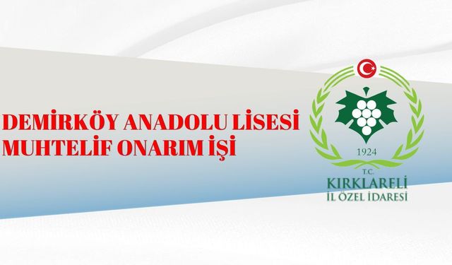 DEMİRKÖY ANADOLU LİSESİ MUHTELİF ONARIM İŞİ