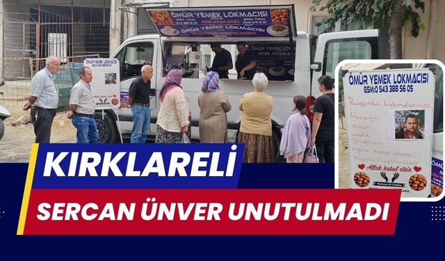 Kırklareli’nde Sercan Ünver Unutulmadı
