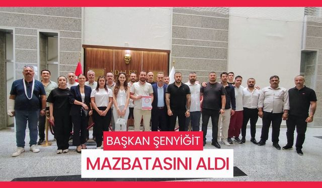 Başkan Şenyiğit Mazbatasını Aldı