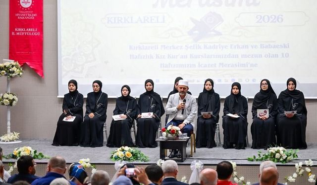 Kırklareli’nde Hafızlık İcazet Töreni Düzenlendi
