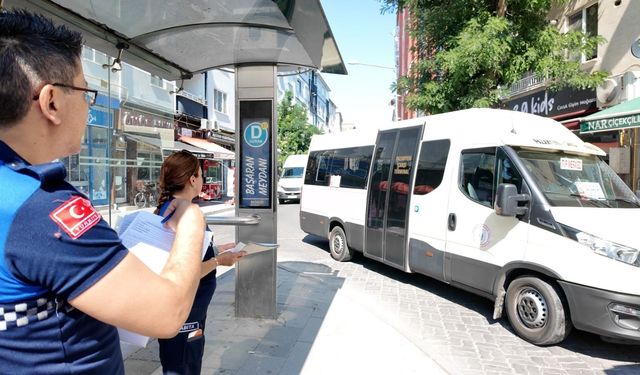 Lüleburgaz’da Zabıtadan Minibüslere Klima Denetimi