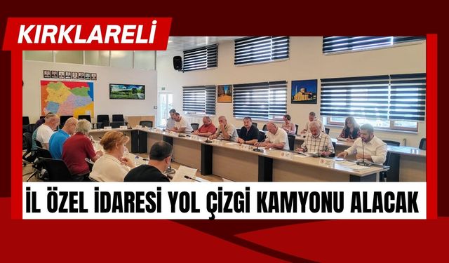 Kırklareli İl Özel İdaresi Yol Çizgi Kamyonu Alacak