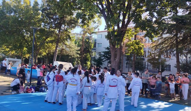 KIRKLARELİ; Gençlik ve Spor Festivali’nde Taekwondo Gösterisi Büyük İlgi Gördü