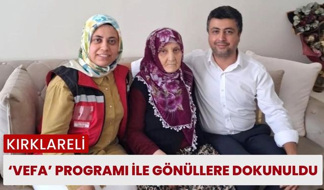 ‘Vefa’ Programı ile Gönüllere Dokunuldu