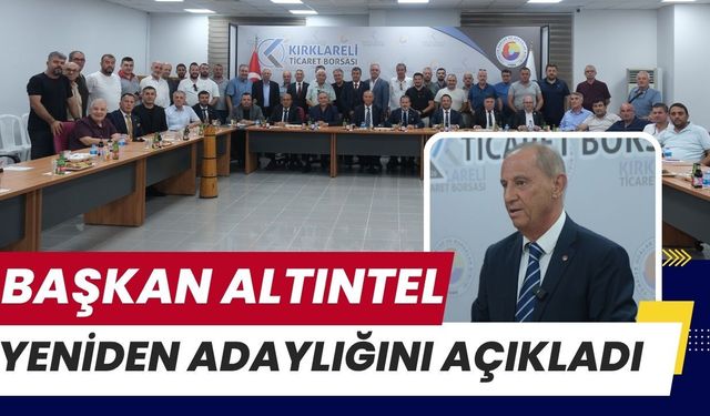 Başkan Altıntel Yeniden Adaylığını Açıkladı