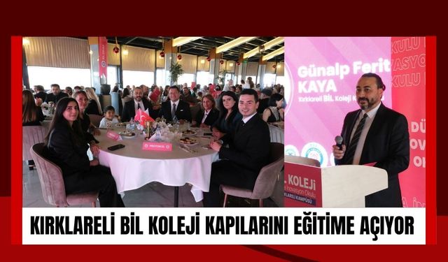 Kırklareli BİL Koleji Kapılarını Eğitime Açıyor