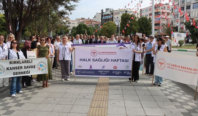 Kırklareli'nde "Sağlıklı Yaşam Yürüyüşü" yapıldı