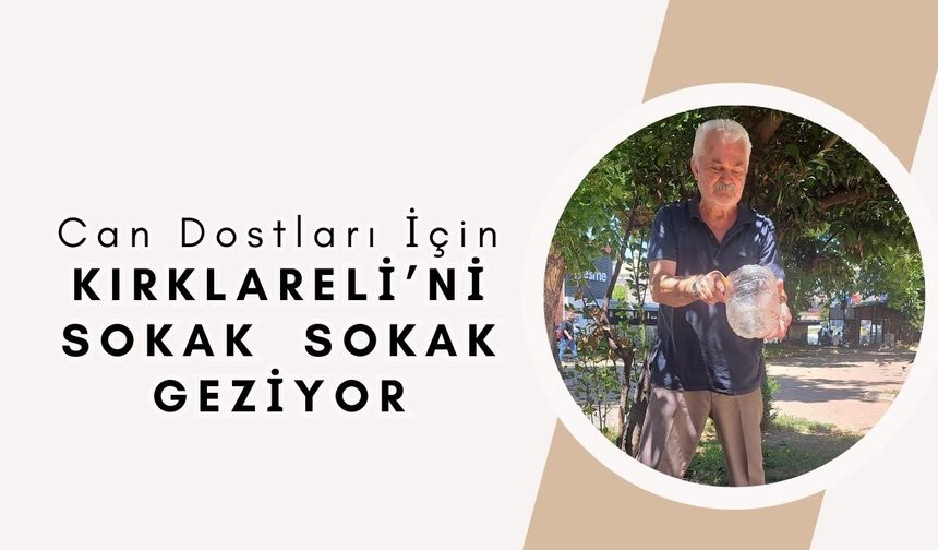 Can Dostları İçin Kırklareli'ni Sokak Sokak Geziyor