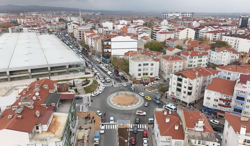 Dönel Kavşak Tamamlandı, Trafik Rahatladı