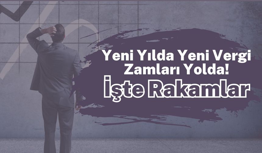 Yeni Yılda Yeni Vergi Zamları Yolda! İşte Rakamlar