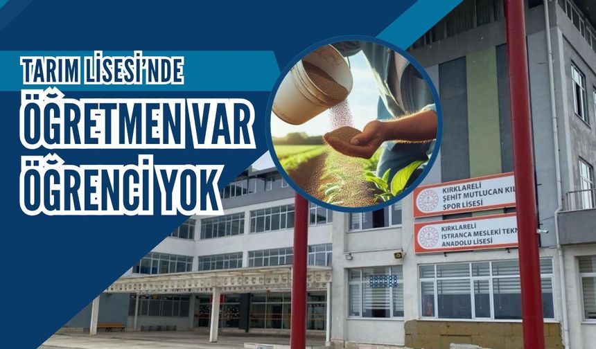 Tarım Lisesinde Öğretmen Var Öğrenci Yok