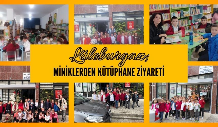 Miniklerden Kütüphane Ziyareti