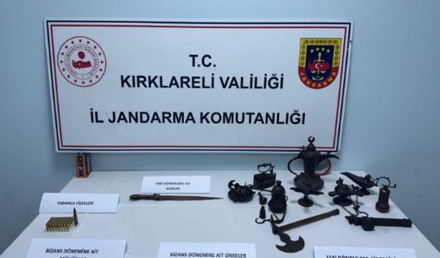 Kırklareli; Jandarmadan Kaçak Kazı Operasyonu