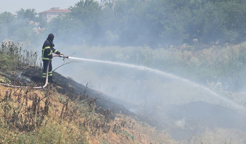 Kırklareli'nde Otluk Alanda Yangın