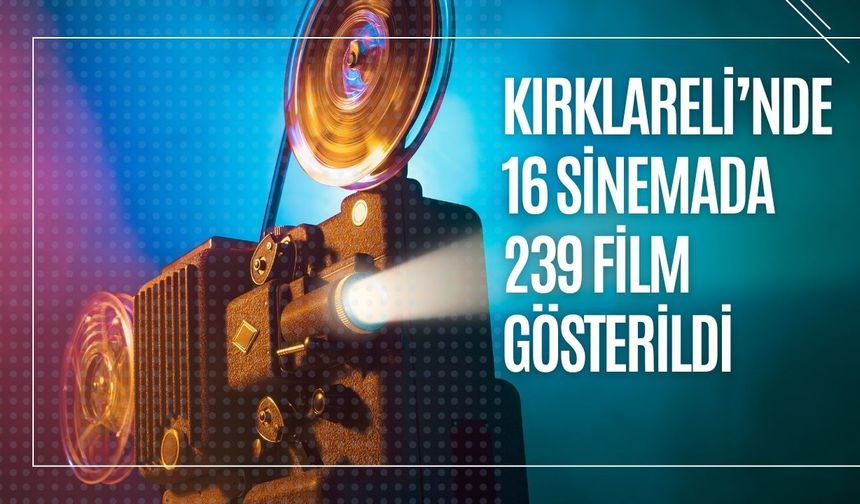 Kırklareli’nde 16 Sinemada 239 Film Gösterildi