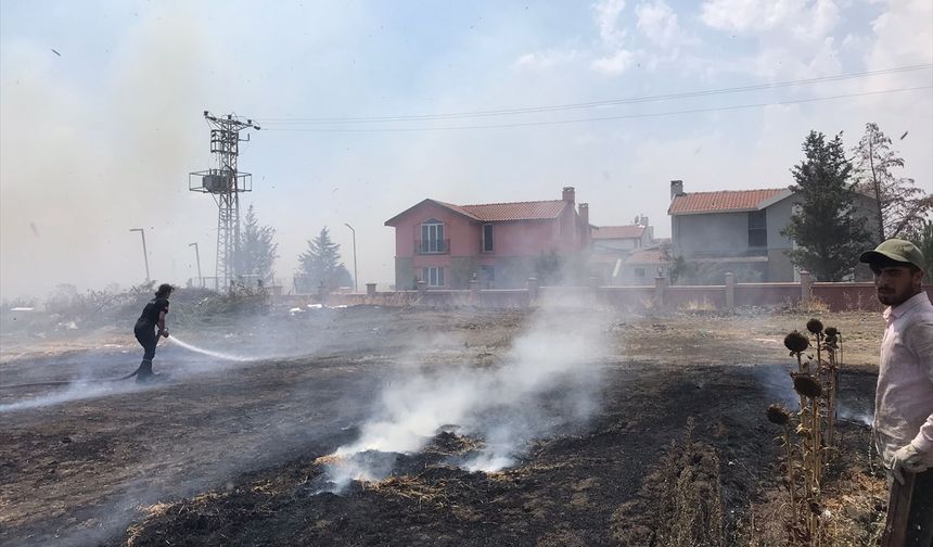 Lüleburgaz’da Anız Yangını