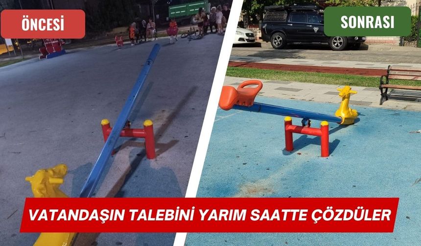 LÜLEBURGAZ; Vatandaşın Talebini Yarım Saatte Çözdüler