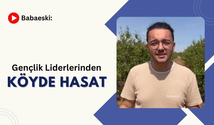 Babaeski: Gençlik Liderlerinden Köyde Hasat