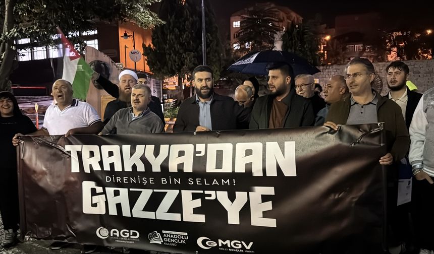 Kırklareli'nden Filistin ve Küresel Sumud Filosu'na Destek