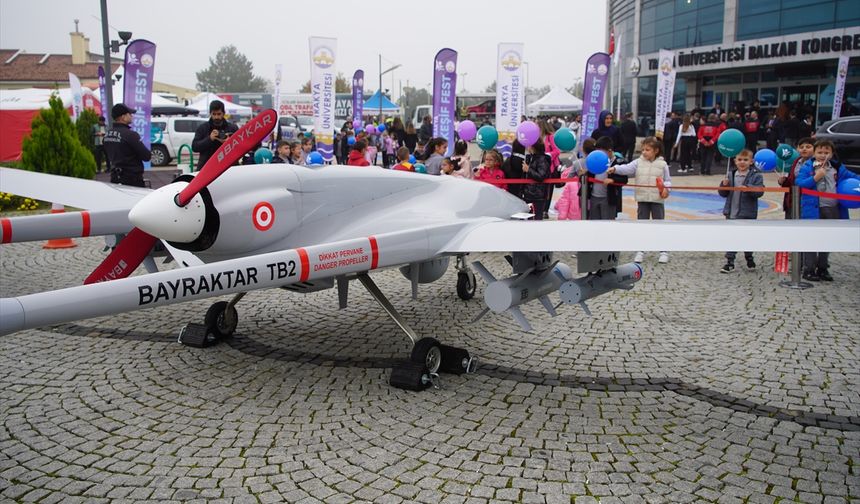 Bayraktar TB2 Edirne'deki Festivalde Sergilendi
