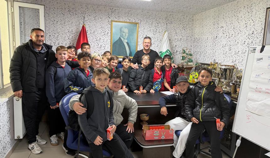 Minik Kırklarelispor Taraftarlarından Başkan Can’a Ziyaret