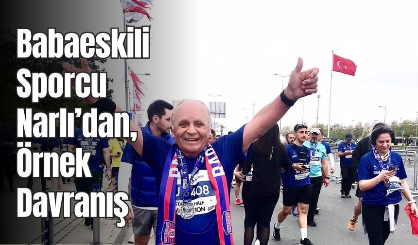 Babaeskili Sporcu Narlı’dan, Örnek Davranış