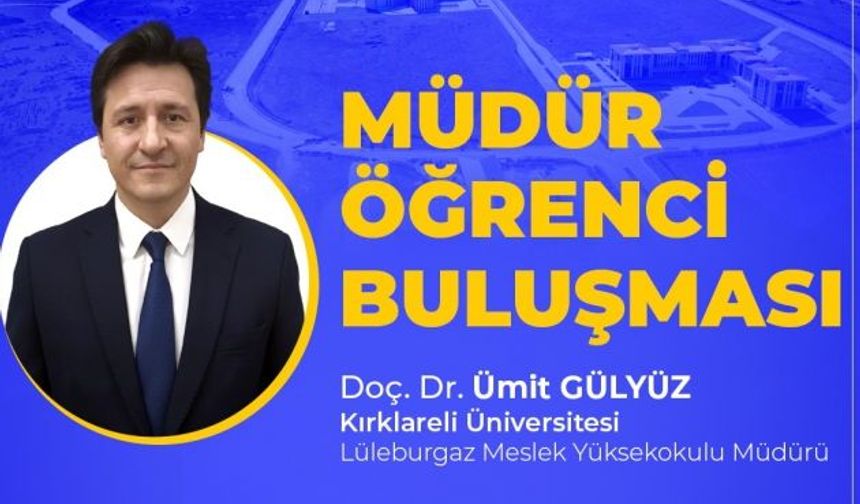 Kırklareli’nde Müdür-Öğrenci Buluşması Etkinliği Düzenlenecek