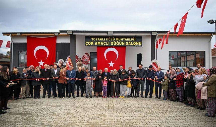 Tozaklı Köyü Düğün Salonu Hizmete Açıldı
