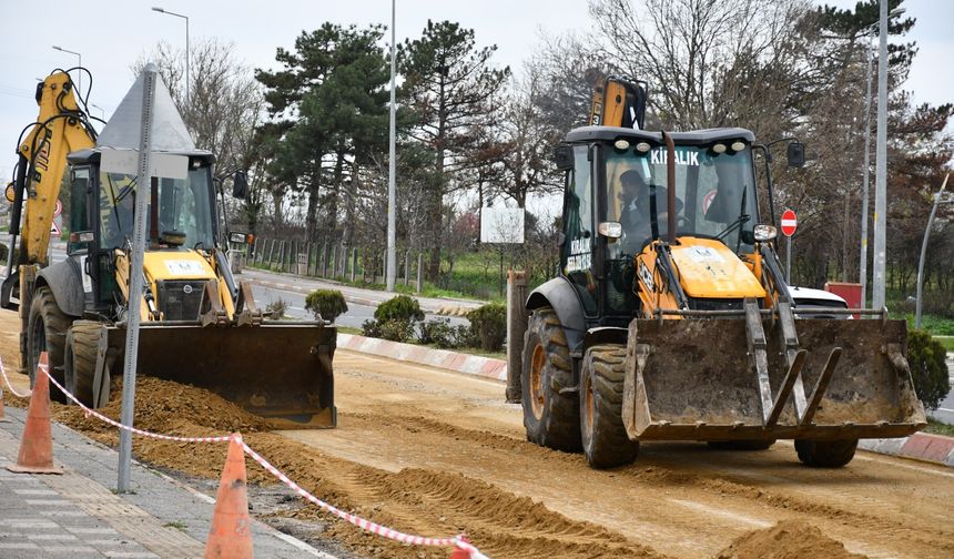 Lüleburgaz; İstasyon Caddesi’ne Yeni Kanalizasyon Hattı