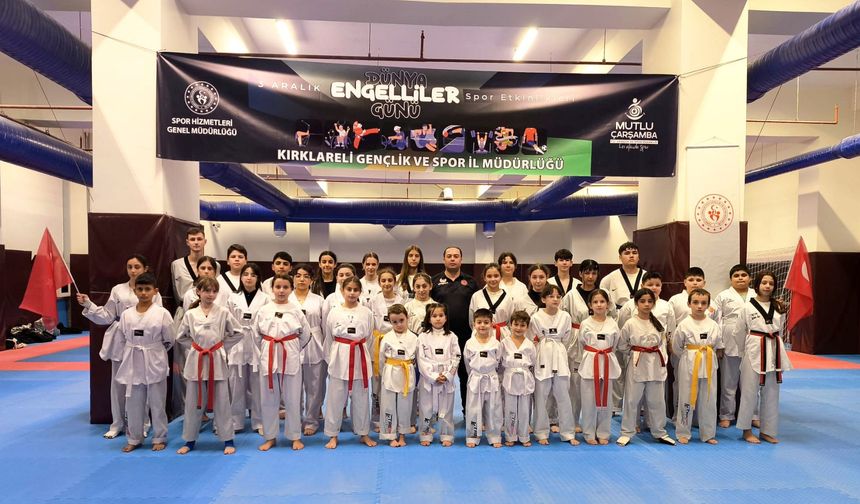 Kırklareli’nde 3 Aralık Taekwondo Farkındalık Etkinliği