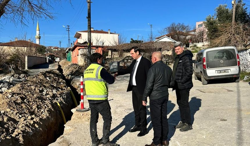 Vize'de Doğalgaz Çalışmaları Devam Ediyor