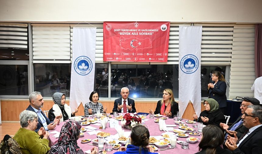 Vali Turan Şehit Aileleri ve Gazilerle İftarda Buluştu