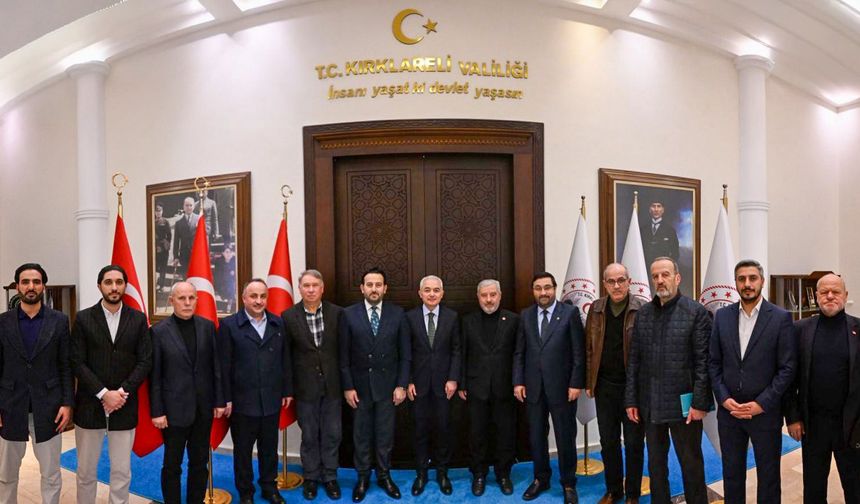 Vali Turan Makamında Misafirlerini Ağırladı