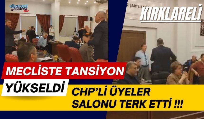 MECLİSTE TANSİYON YÜKSELDİ! CHP’Lİ ÜYELER SALONU TERK ETTİ