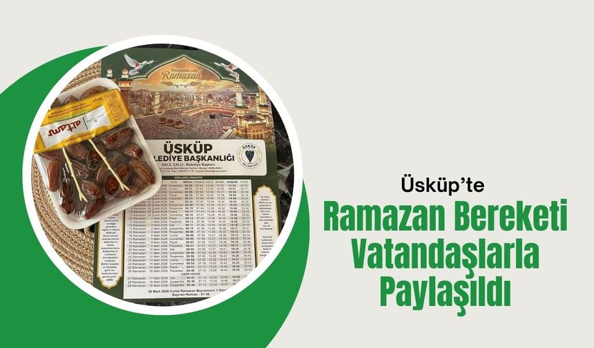 Üsküp’te Ramazan Bereketi Vatandaşlarla Paylaşıldı
