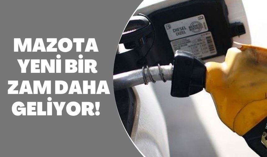 Mazota Yeni Bir Zam Daha Geliyor!